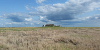 Warft der Hamburger Hallig, Blick von Norden her