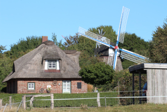 Marschblick auf die Struckumer Mühle